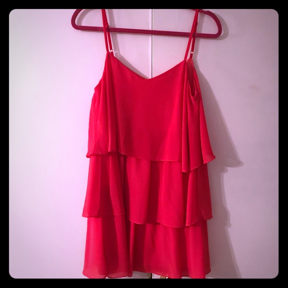 Coral mini dress